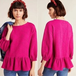 Anthropologie Maeve peplum top!😍♥️🤩